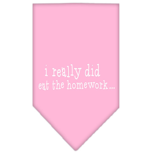 I really did eat the Homework Screen Print Bandana Light Pink Small